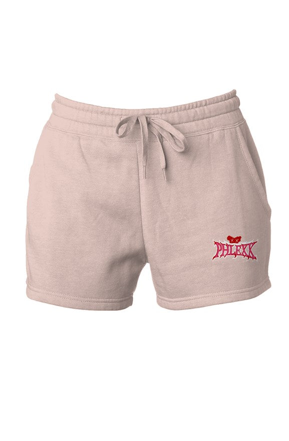 Tan Ladies "Heart Drip" Shorts