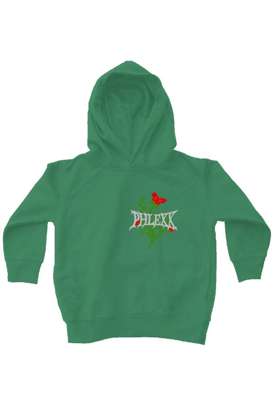 Green "Rose" Kids Hoodie 