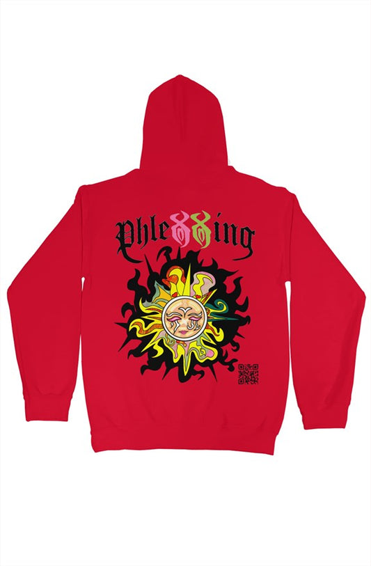 Red "Medusa Sun" Hoodie