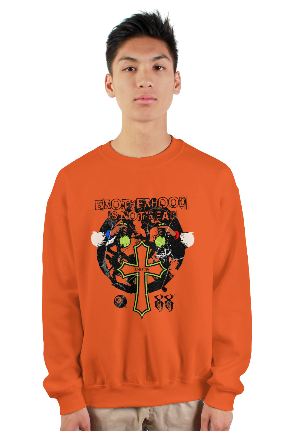 Orange “BrotherHood” Sweatshirt