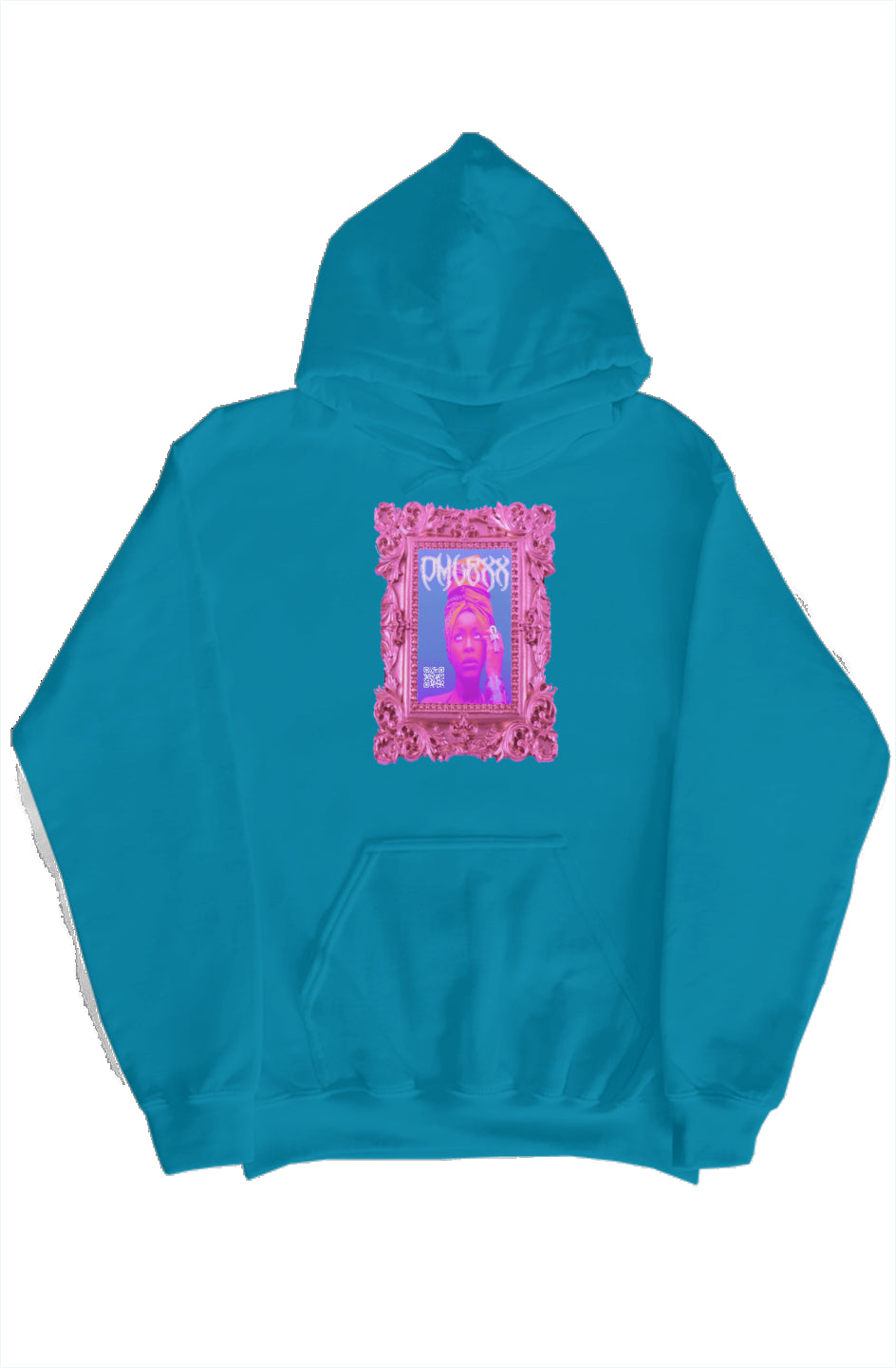 Turquoise “BADU” Hoodie