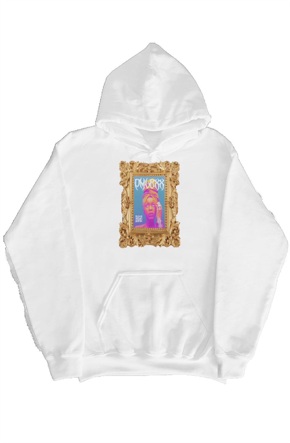 White “BADU” Hoodie