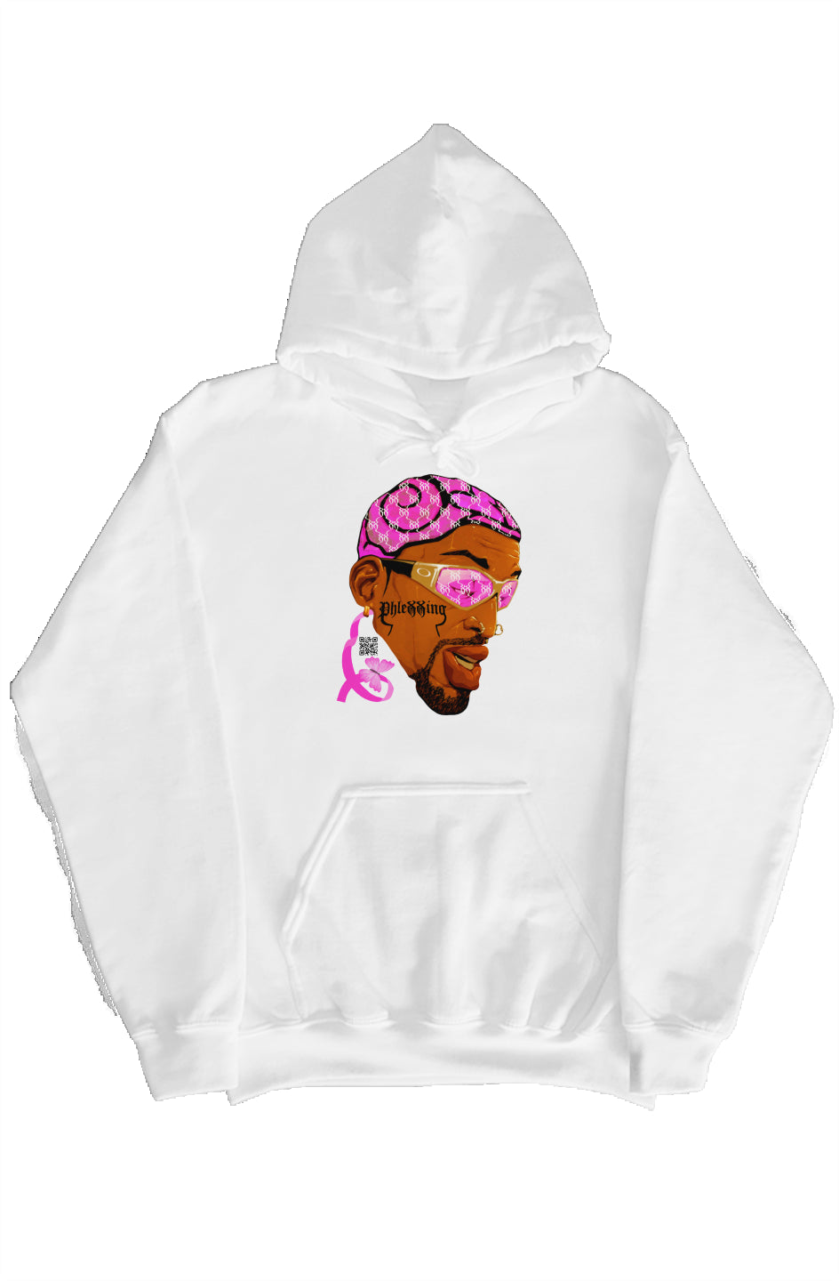 White Pink “Rodman” Hoodie